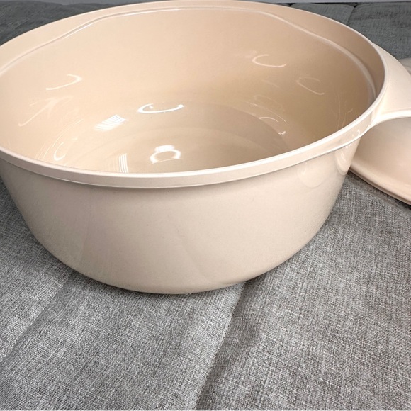 Vintage Tupperware Microwave Cooker Steamer System almond 4 pieces set Lid Cone - Picture 9 of 12
